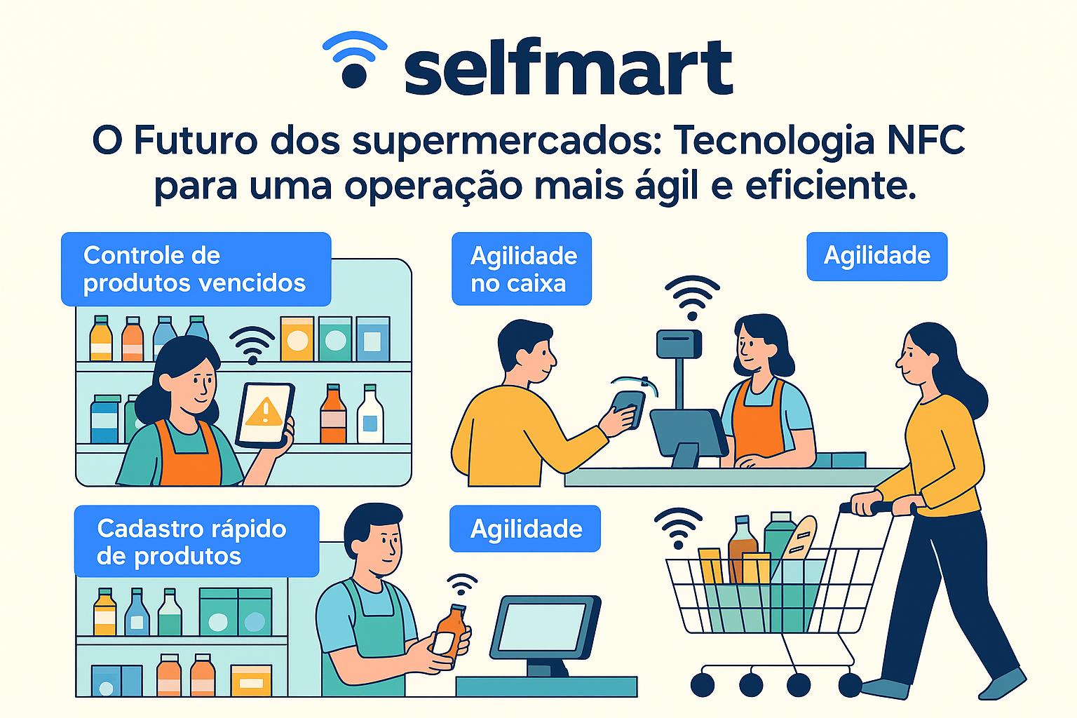 Tecnologia em supermercados